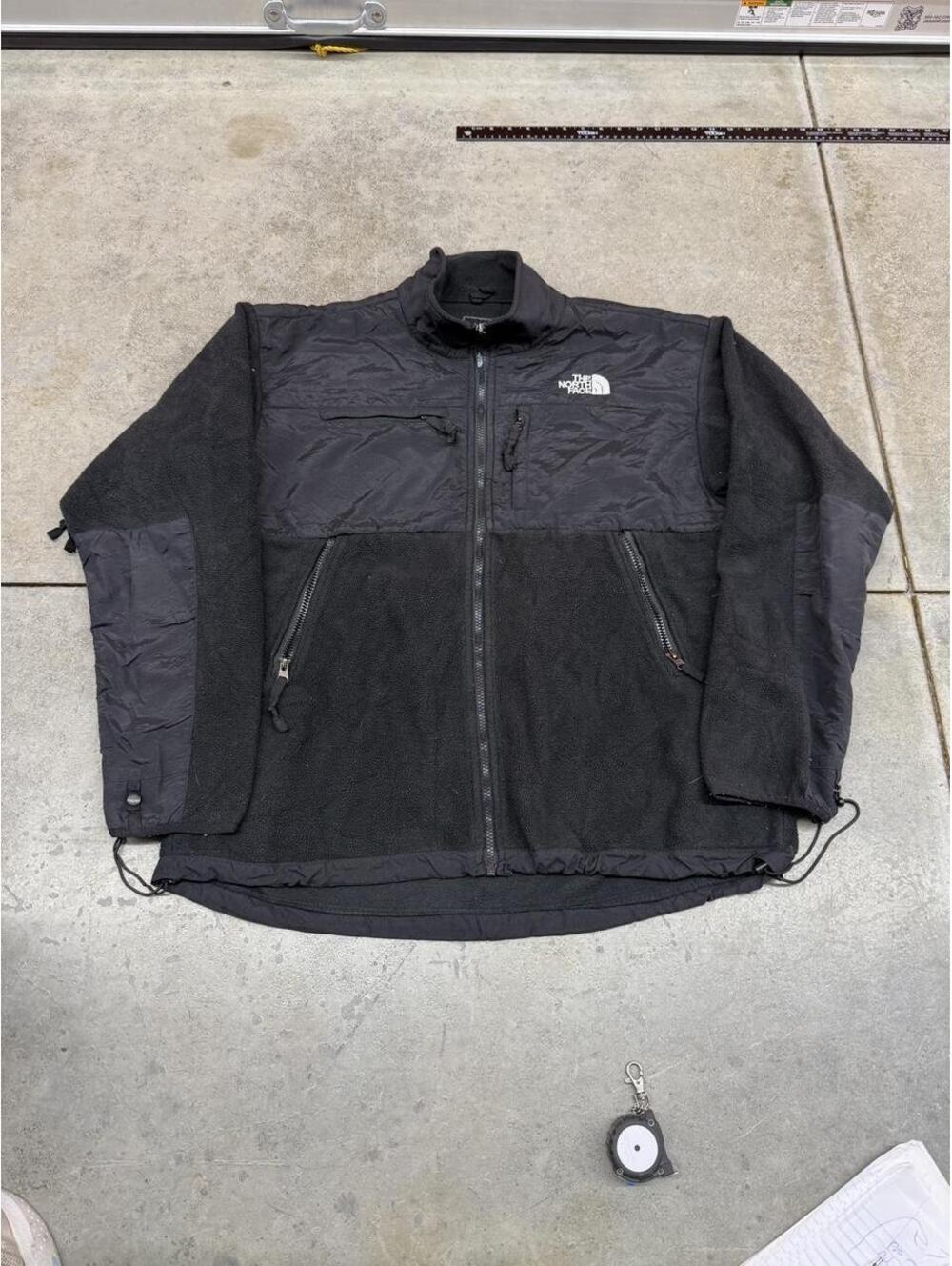 vintage the north face black denali fleece jacket size xl
